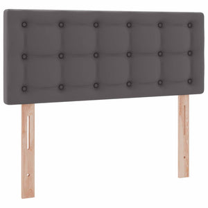 Bett mit Stauraum & LED Grau 120x190 cm