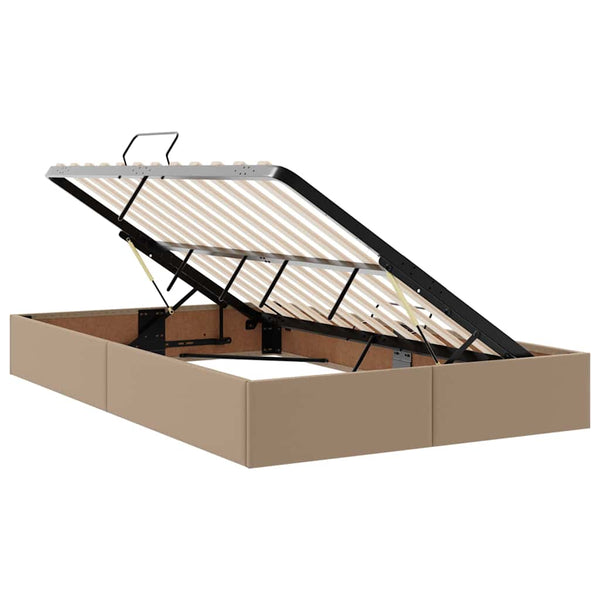 Bett mit Stauraum LED Cappuccino 120x200 cm
