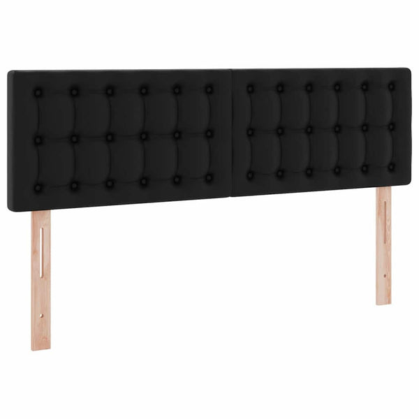 Bett mit Stauraum und LED Schwarz 140x190 cm