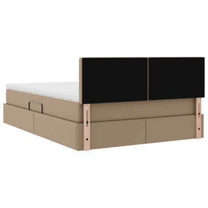 Bett mit Stauraum LED Cappuccino 140x190 cm