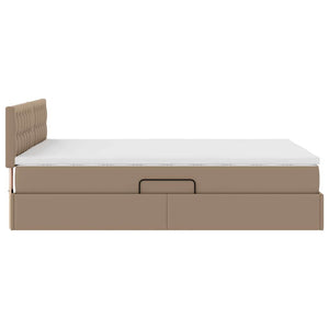 Bett mit Stauraum LED Cappuccino 140x190 cm