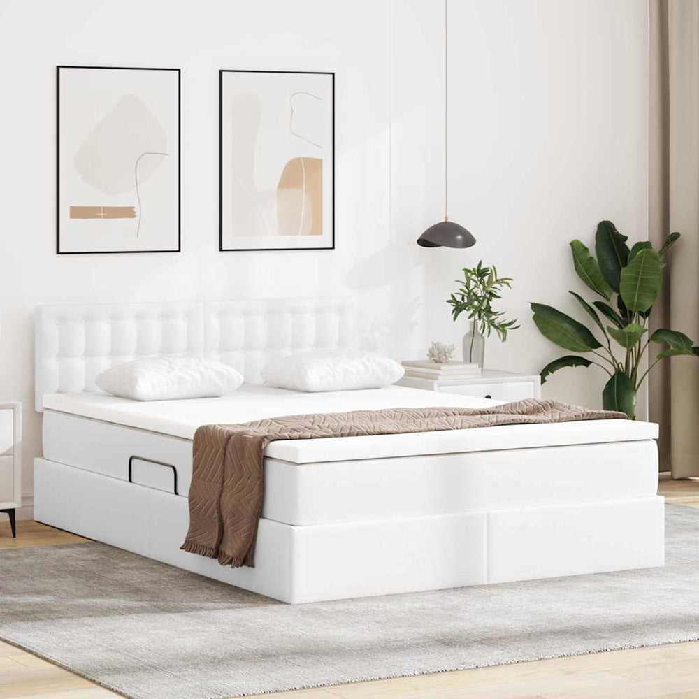 Bett mit Stauraum und LED 140x200 cm