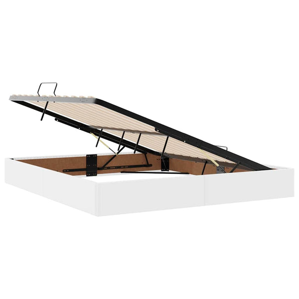 Bett mit Stauraum, LED, Kunstleder, 160x200 cm
