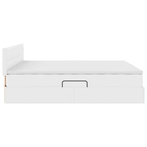 Bett mit Stauraum, LED, Kunstleder, 160x200 cm