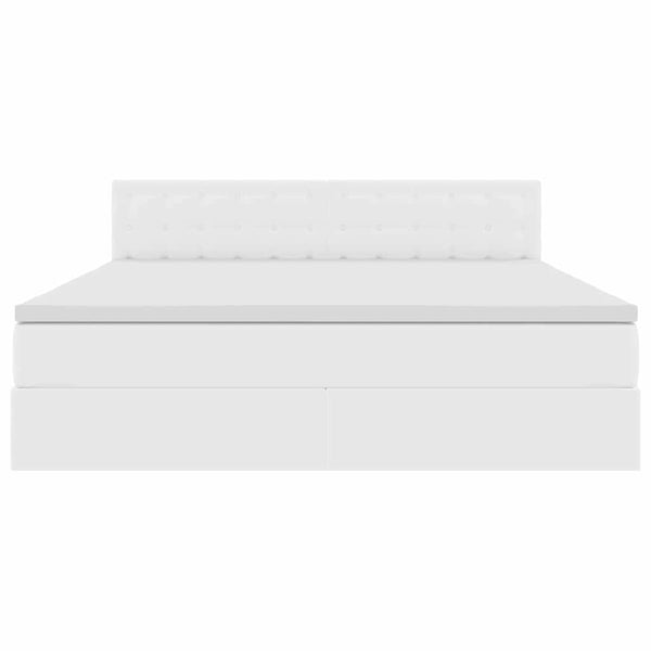 Bett mit Stauraum und LED 180x200 cm Kunstleder