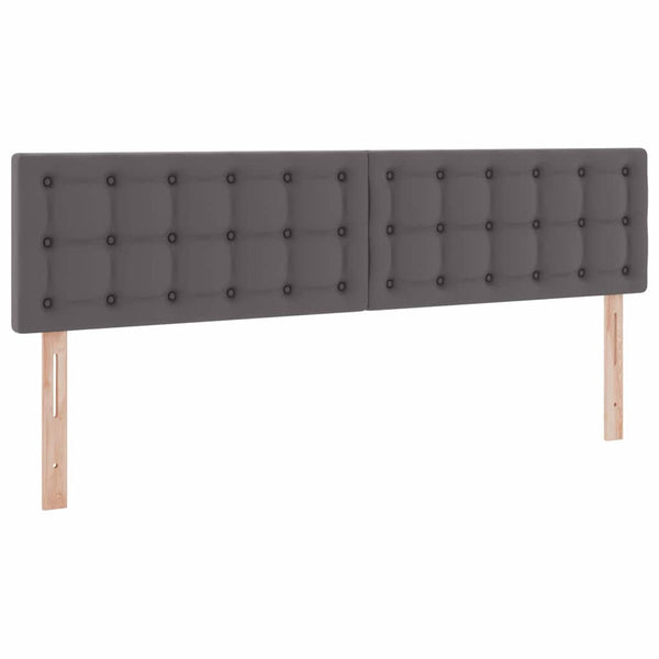 Bett mit Stauraum & LED Grau 180x200 cm