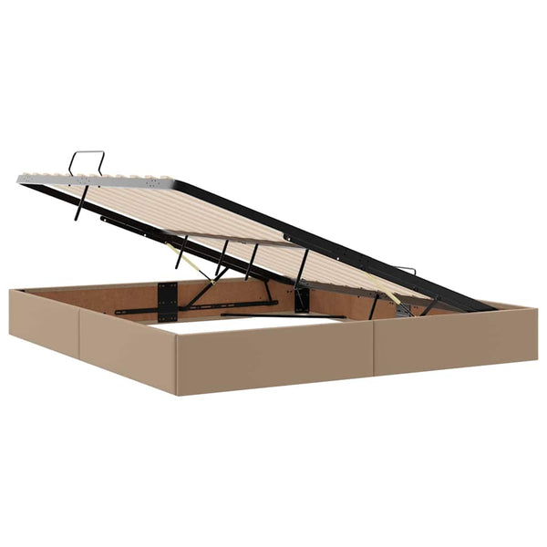 Bett mit Stauraum und LED Cappuccino 180x200 cm