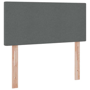 Stauraumbett mit LED Dunkelgrau 100x200 cm
