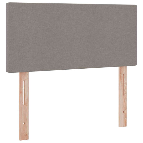 Bett mit Stauraum & LED, Matratze Taupe 100x200 cm