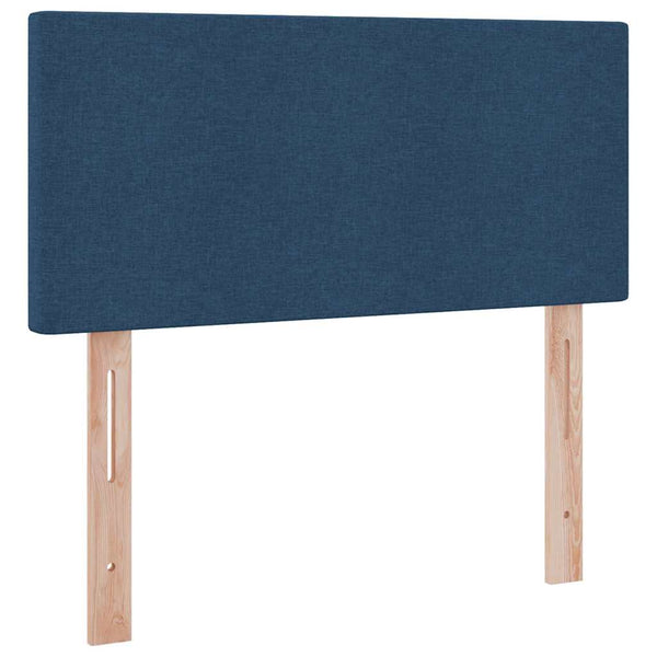 Bett mit Stauraum, LED & Matratze Blau 100x200 cm