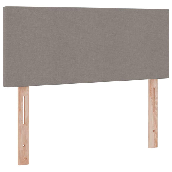 Bett mit Stauraum, LED & Matratze Taupe 120x190 cm