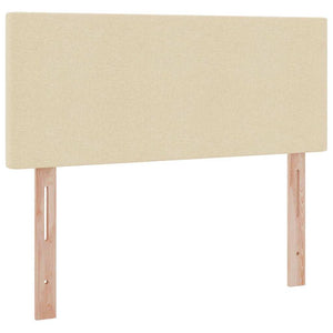 Bett mit Stauraum, LED & Matratze Creme 120x190 cm