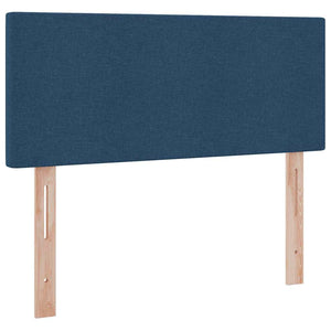 Bett mit Stauraum, LED & Matratze Blau 120x190 cm