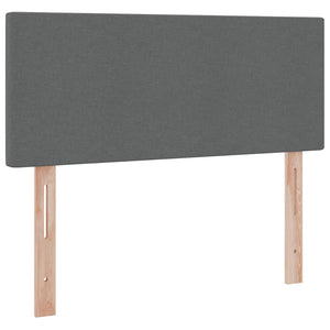 Bett mit Stauraum und LED Dunkelgrau 120x200 cm
