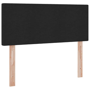 Bett mit Stauraum und LED Schwarz 120x200 cm