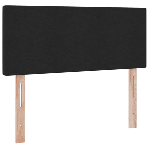 Bett mit Stauraum und LED Schwarz 120x200 cm