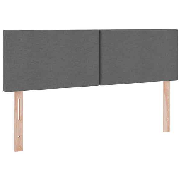 Stauraumbett mit LED Dunkelgrau 140x190 cm