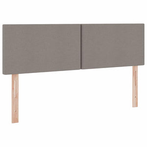 Bett mit Stauraum, LED & Matratze Taupe 140x190 cm