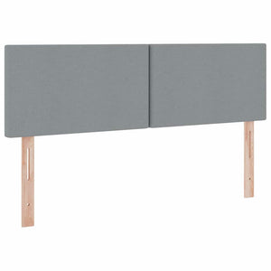 Bett mit Stauraum LED Hellgrau 140x200 cm