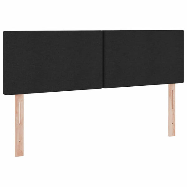 Bett mit Stauraum und LED Schwarz 140x200 cm