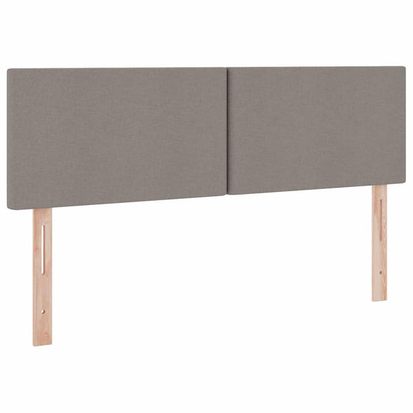 Bett mit Stauraum, LED & Matratze Taupe 140x200 cm