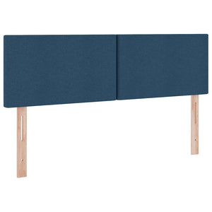 Bett mit Stauraum, LED & Matratze Blau 140x200 cm