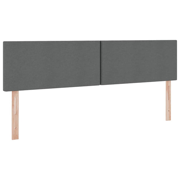 Bett mit Stauraum LED Dunkelgrau 180x200 cm