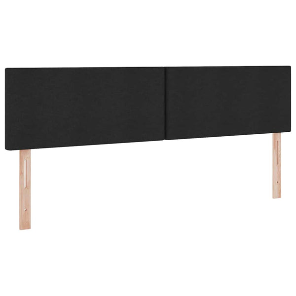 Bett mit Stauraum und LED Schwarz 180x200 cm