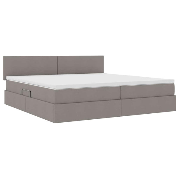 Bett mit Stauraum, LED & Matratze 200x200 cm