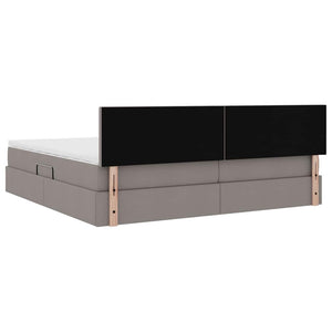 Bett mit Stauraum, LED & Matratze 200x200 cm