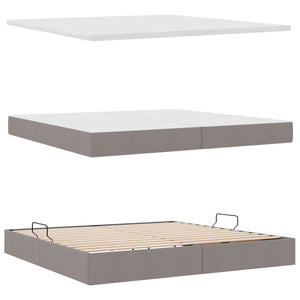 Bett mit Stauraum, LED & Matratze 200x200 cm