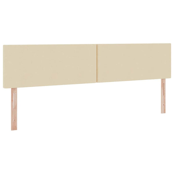 Bett mit Stauraum, LED & Matratze Creme 200x200