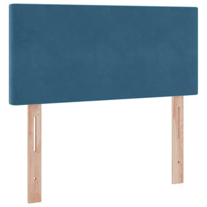 Bett mit Stauraum, LED, Dunkelblau, 100x200 cm