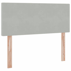 Bett mit Stauraum LED Hellgrau 120x190 cm