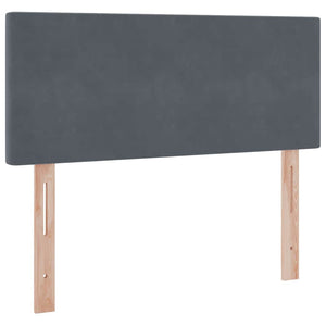 Bett mit Stauraum und LED Dunkelgrau 120x200 cm