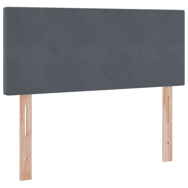 Bett mit Stauraum und LED Dunkelgrau 120x200 cm