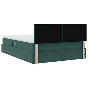 Bett mit Stauraum Dunkelgrün 140x190 cm