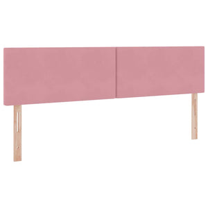 Rosa Samt Bett 160x200 mit Stauraum & LED