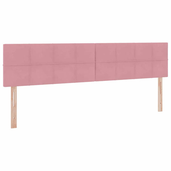 Bett mit Stauraum LED Rosa 200x200 cm