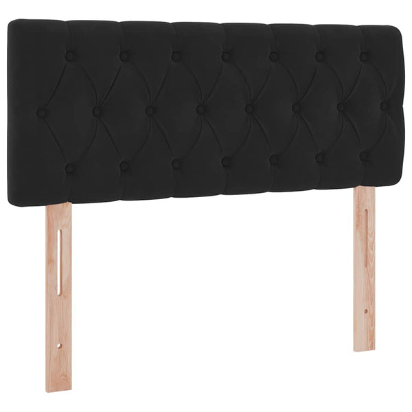 Bett mit Stauraum LED Schwarz 120x200 cm Samt