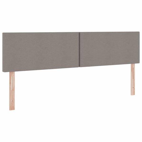 Bett mit LED-Licht Taupe 180x200 cm