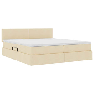 Bett mit LED Creme 180x200 cm