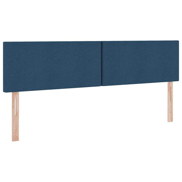 Bett mit LED-Licht Blau 200x200 cm