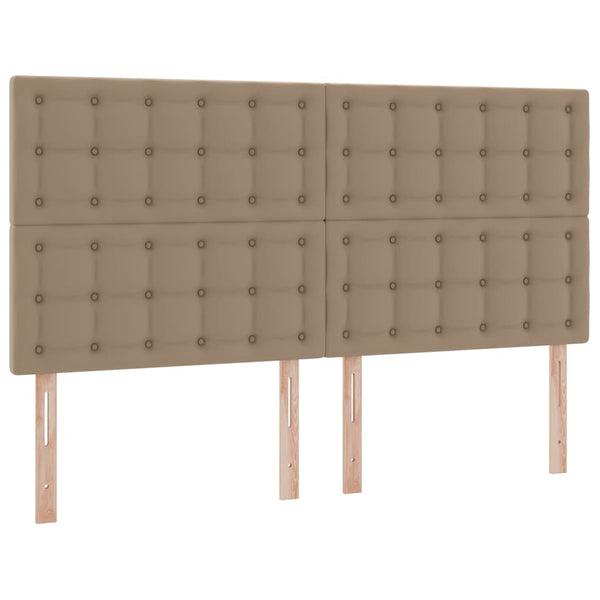 Aufbewahrungsbett 160x200 cm Kunstleder Cappuccino