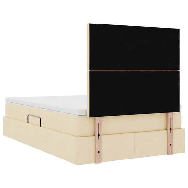 Stauraumbett mit Matratze Creme 120x190 cm