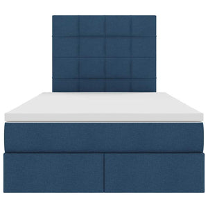 Stauraumbett mit Matratze Blau 120x190 cm
