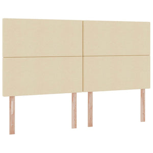 Aufbewahrungsbett Creme 200x200 cm Kunstleder