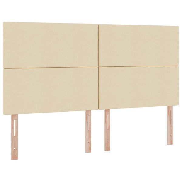 Aufbewahrungsbett Creme 200x200 cm Kunstleder