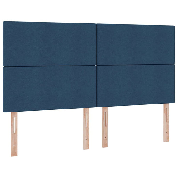 Aufbewahrungsbett Blau 200x200 cm Kunstleder