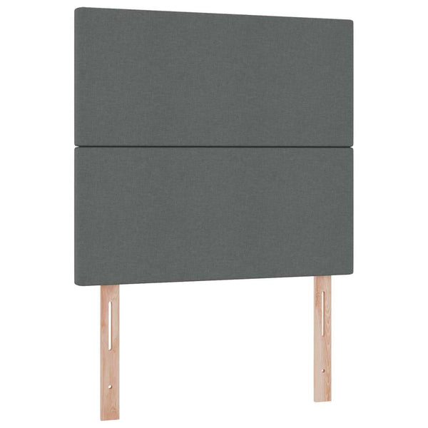 Bett 90x200 mit Stauraum und LED Dunkelgrau